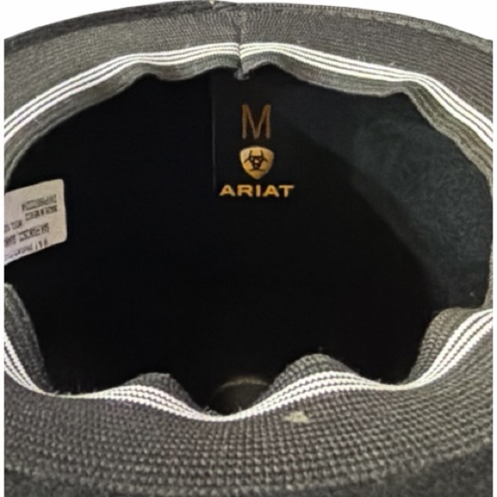 Ariat Youth Maverick Black Wool Cowboy Hat - Size Medium - Picture 4 of 7